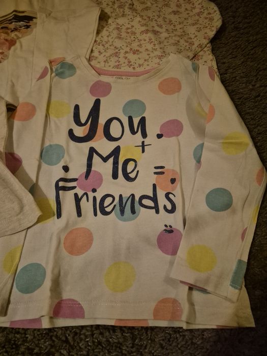 4 bluzeczki dziewczęce 98/104