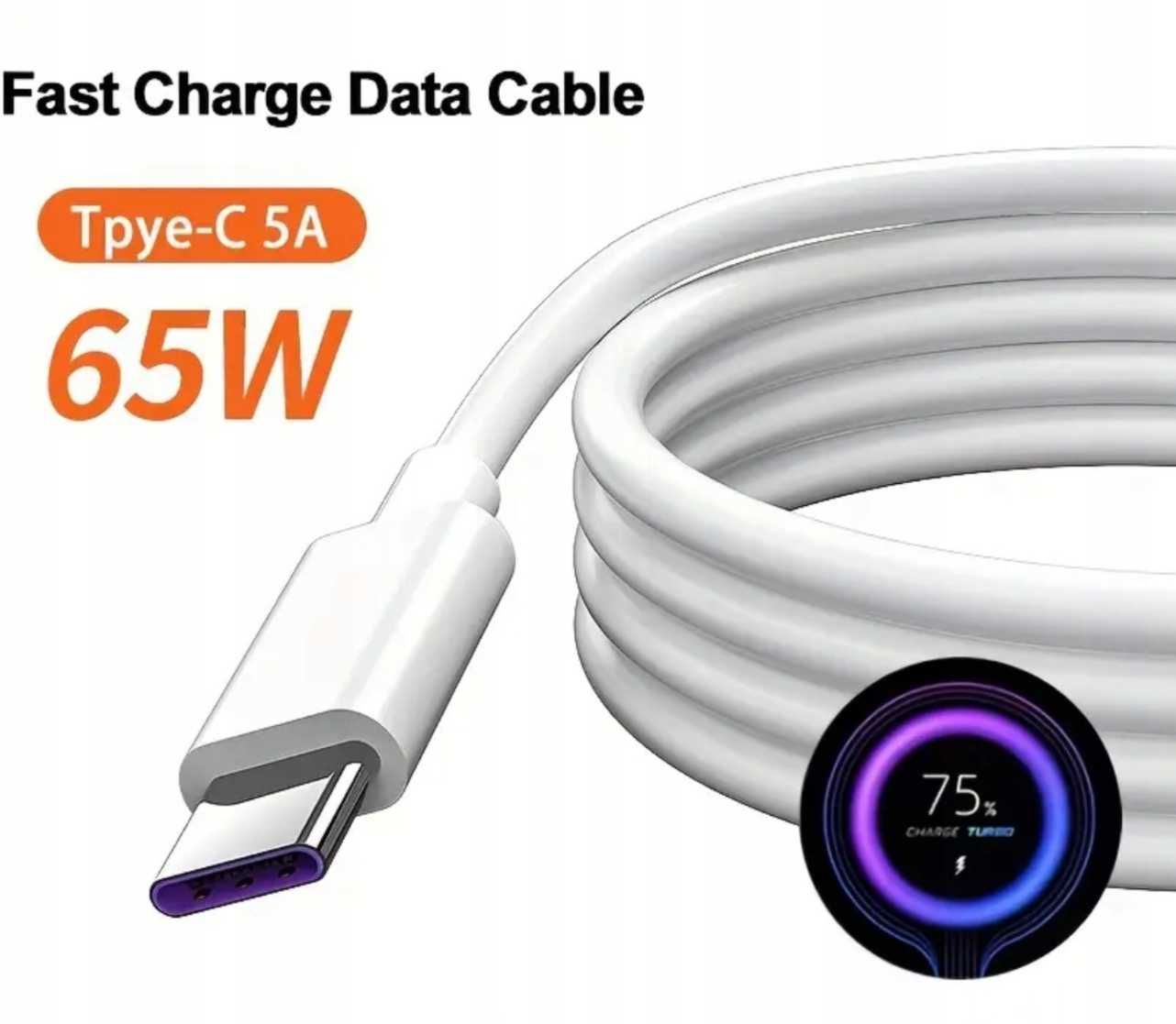 KABEL USB-C USB typ C 5A 65W 1,5M