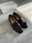 SKÓRZANE !! Czarne mokasyny lordsy loafers skóra  r. 38