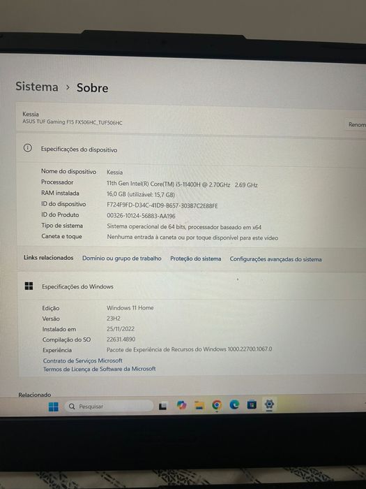 RTX 3050. 256 gb de SSD
