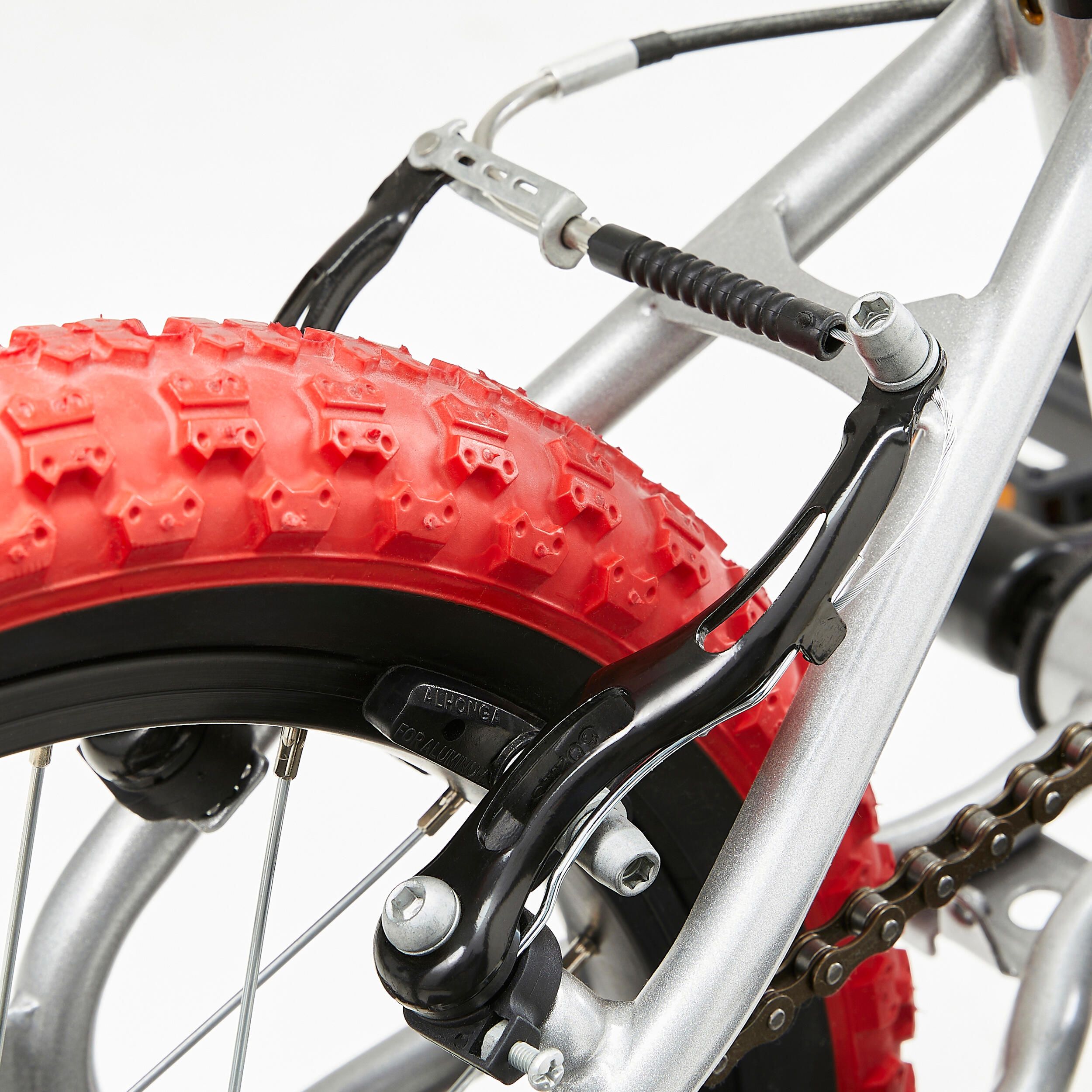 BICICLETA BMX 16" WIPE 500 5-7 ANOS CINZA