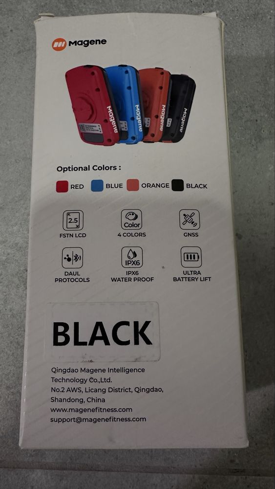 Komputer GPS Licznik rowerowy Magane C406 + czujniki