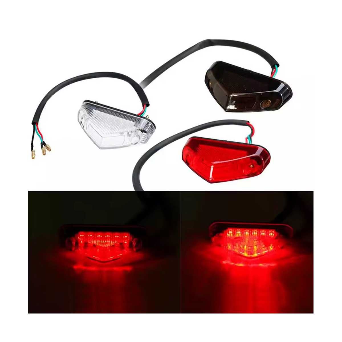Farolim traseiro universal LED para moto
