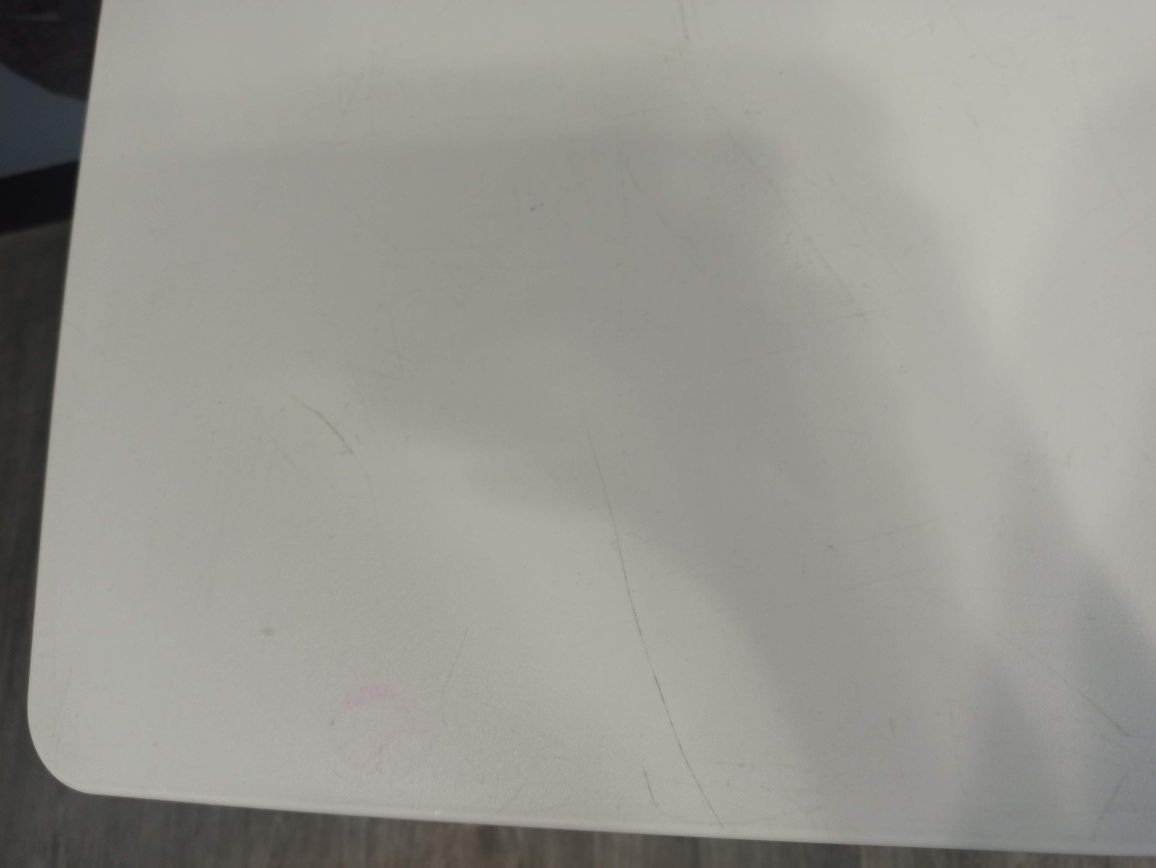 Stolik ikea mammut biały dziecięcy + krzesełko niebieskie
