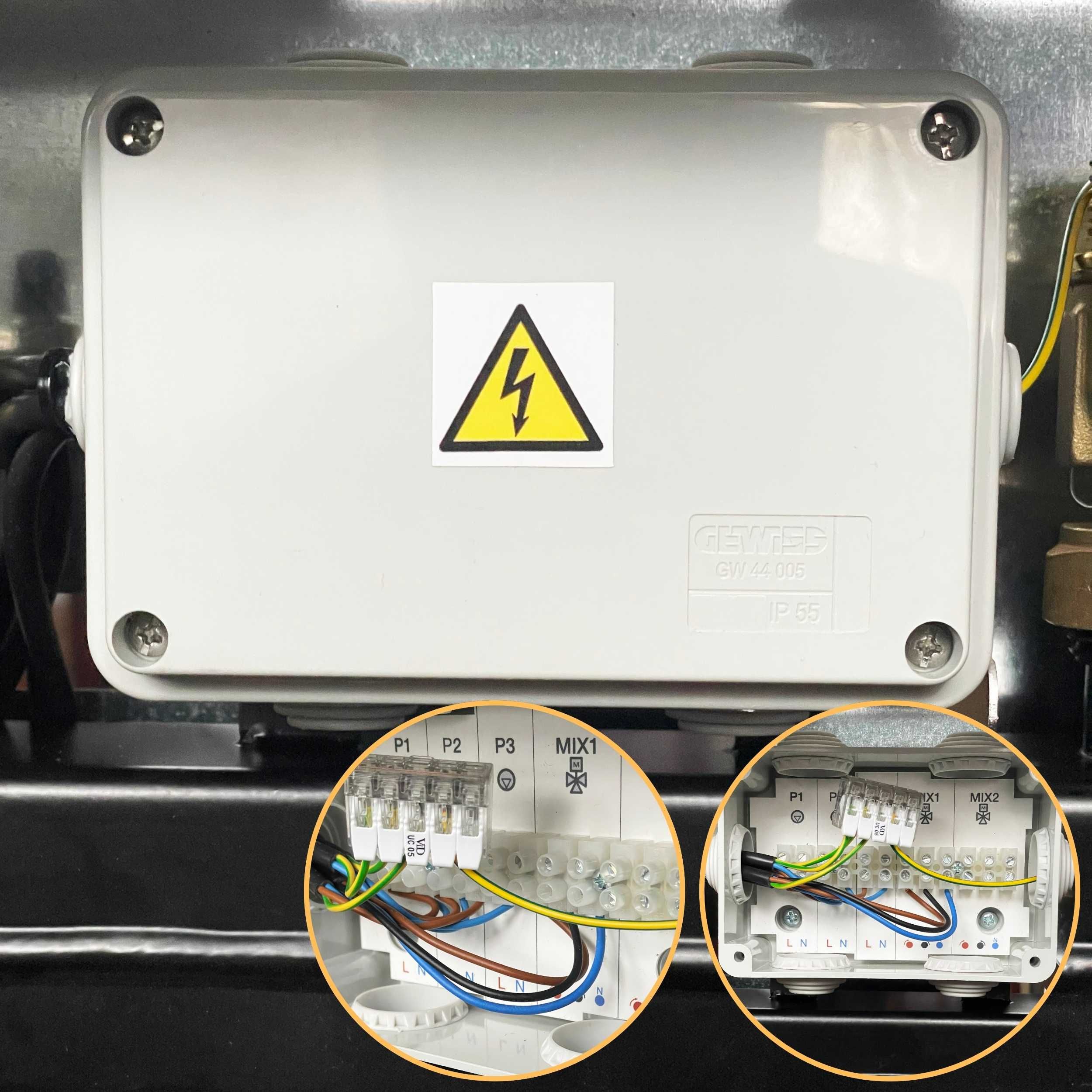 Zestaw Mieszający Moduł hydrauliczny Kotłownia 2 Strefy Podłogówka