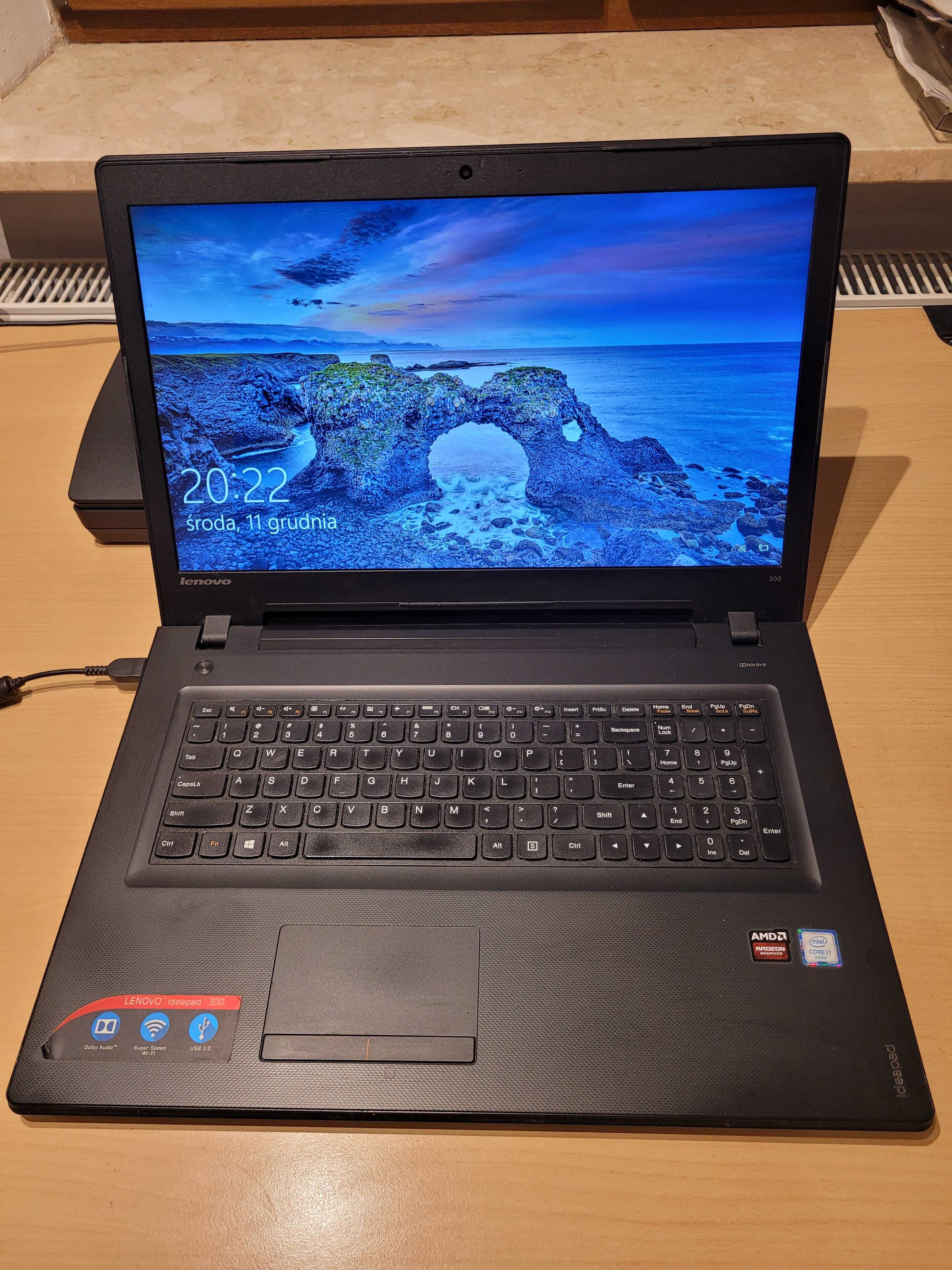 Laptop Lenovo 17,3'' ideapad 300-17ISK IntelCore i7 SSD 512GB RAM 16GB