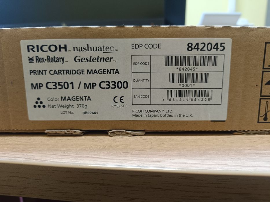Ricoh 842045  MPC3501 toner magenta oryginalny