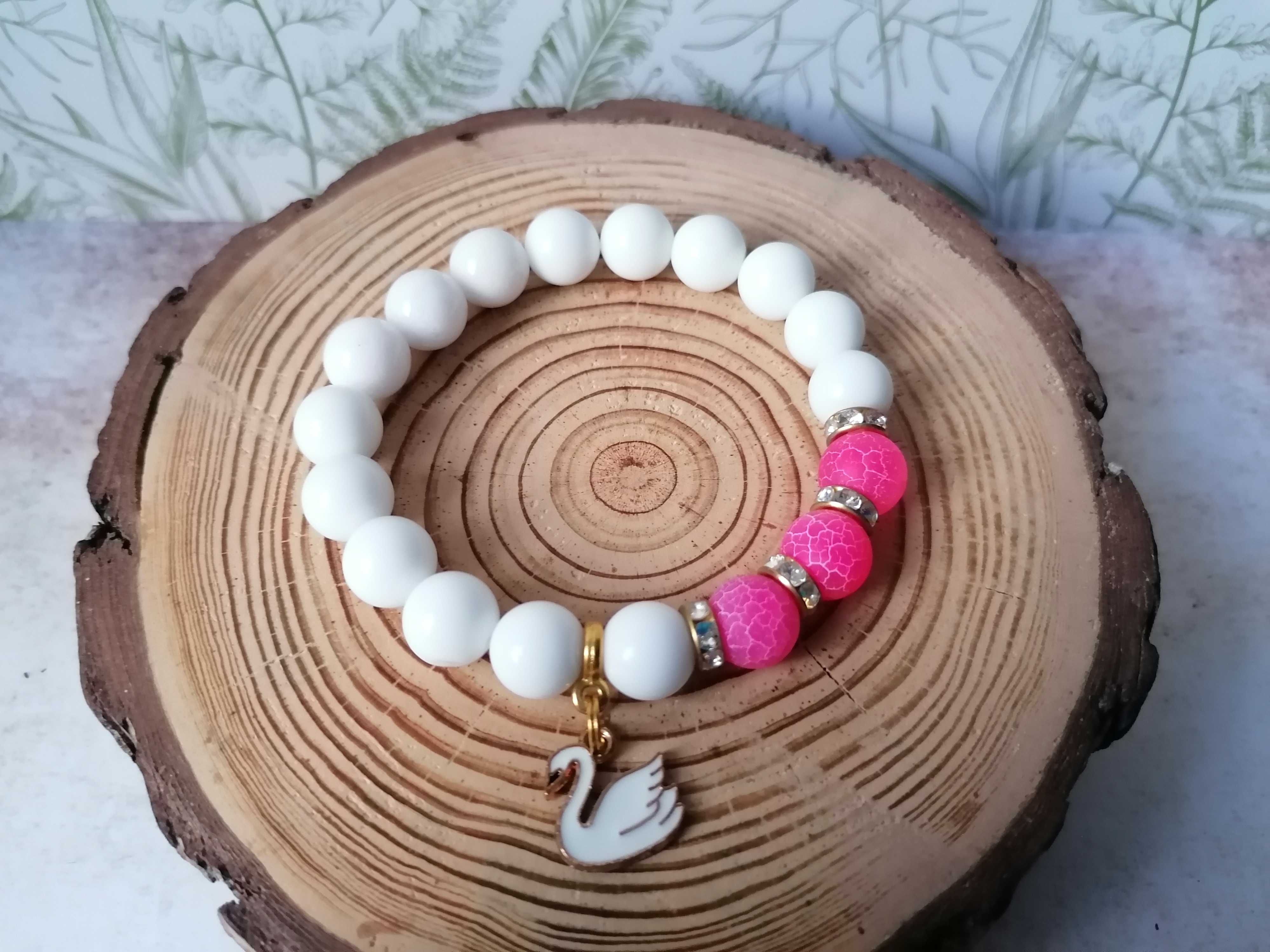 Handmade Bransoletka kamienie naturalne JADEIT_AGAT