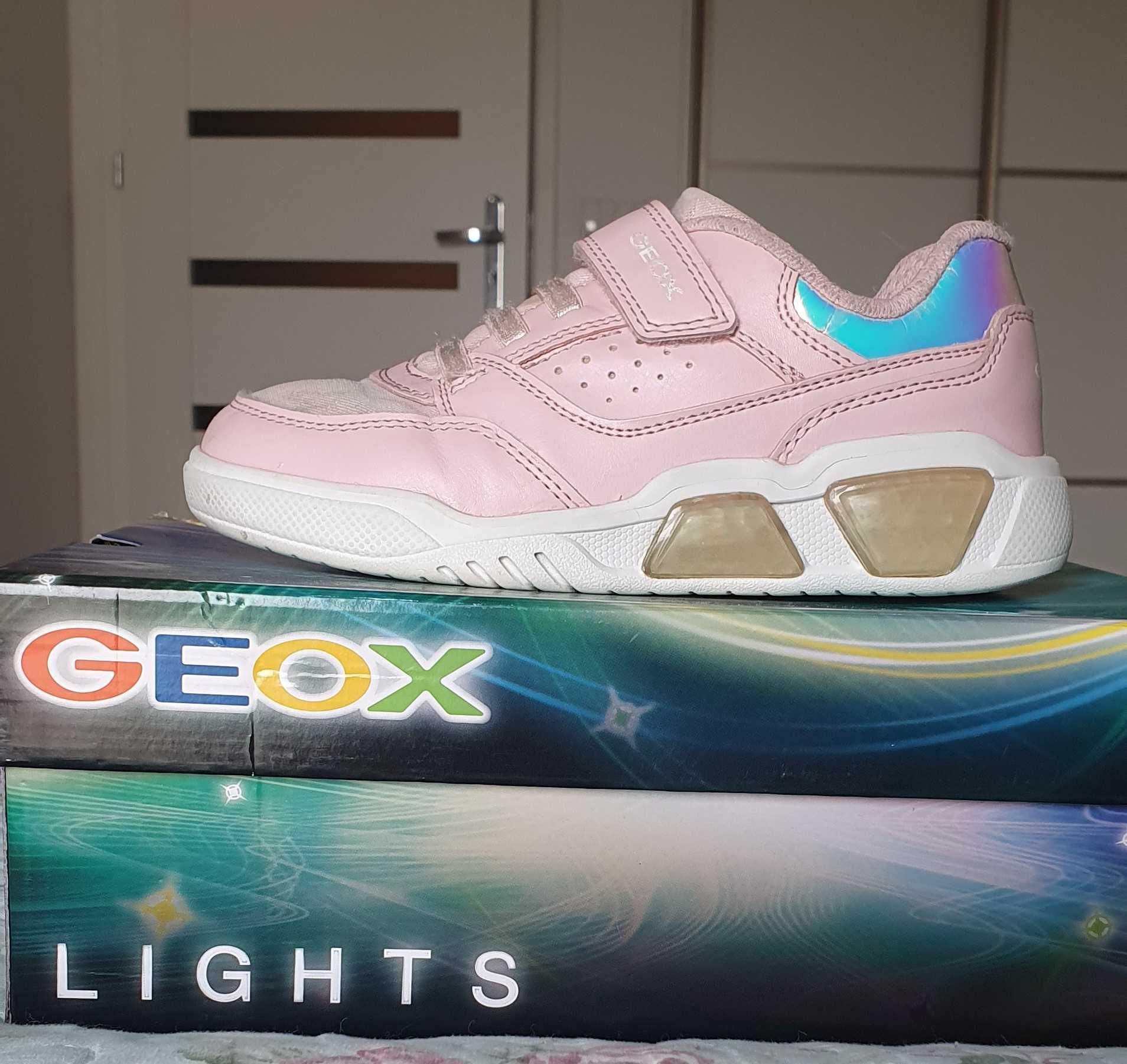 Sneakersy dziewczęce, buty dla dziewczynki Geox, rozmiar 32