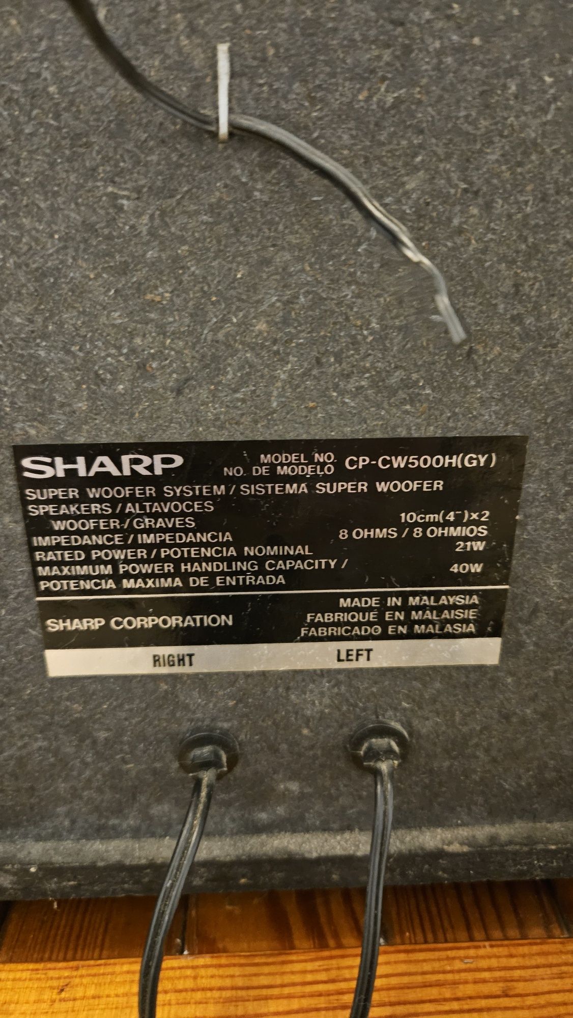 Mini wieża z subwooferem Sharp CD-C500
