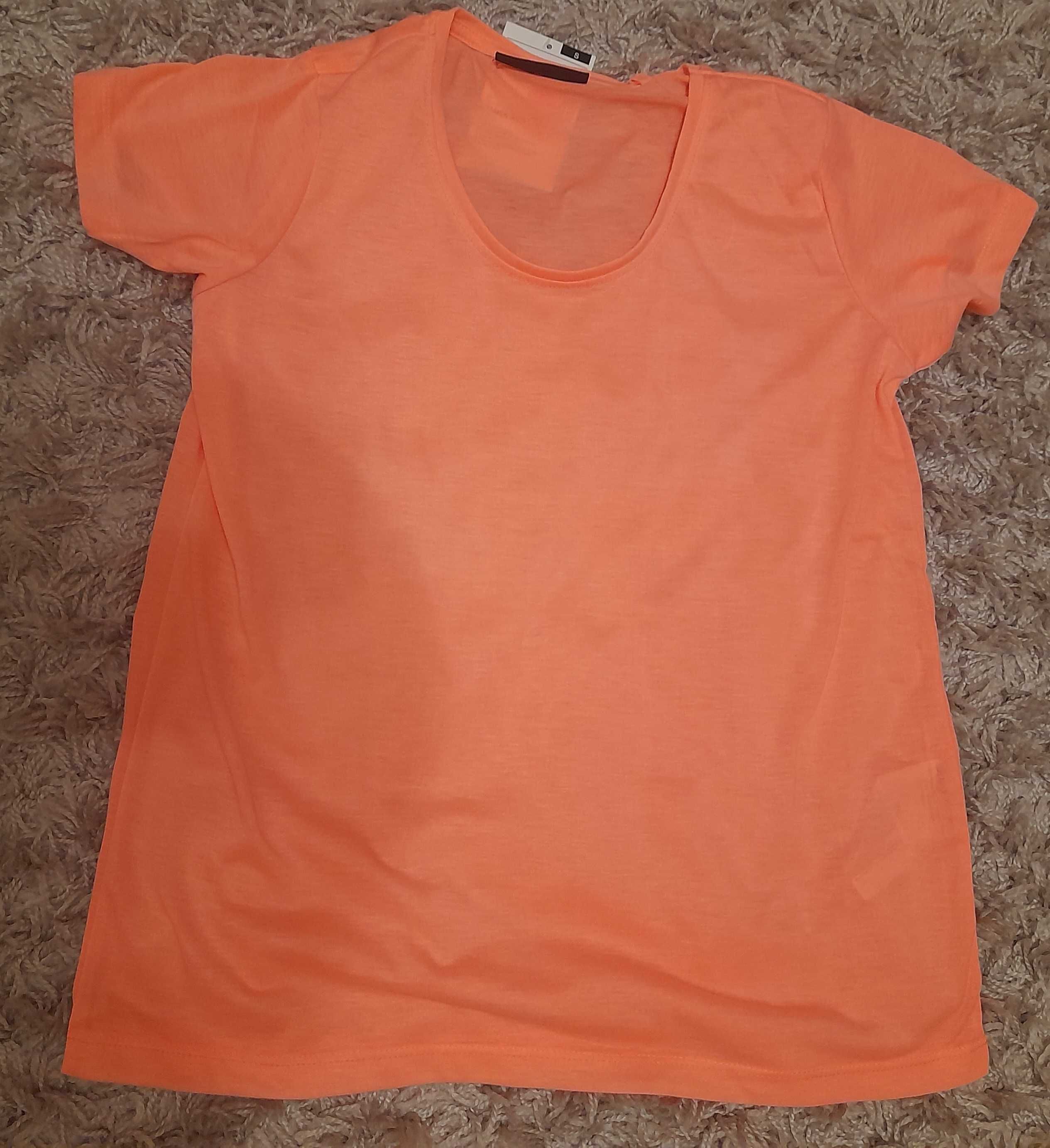 T-shirt damski koszulka sportowa rozmiar S kolor różowy