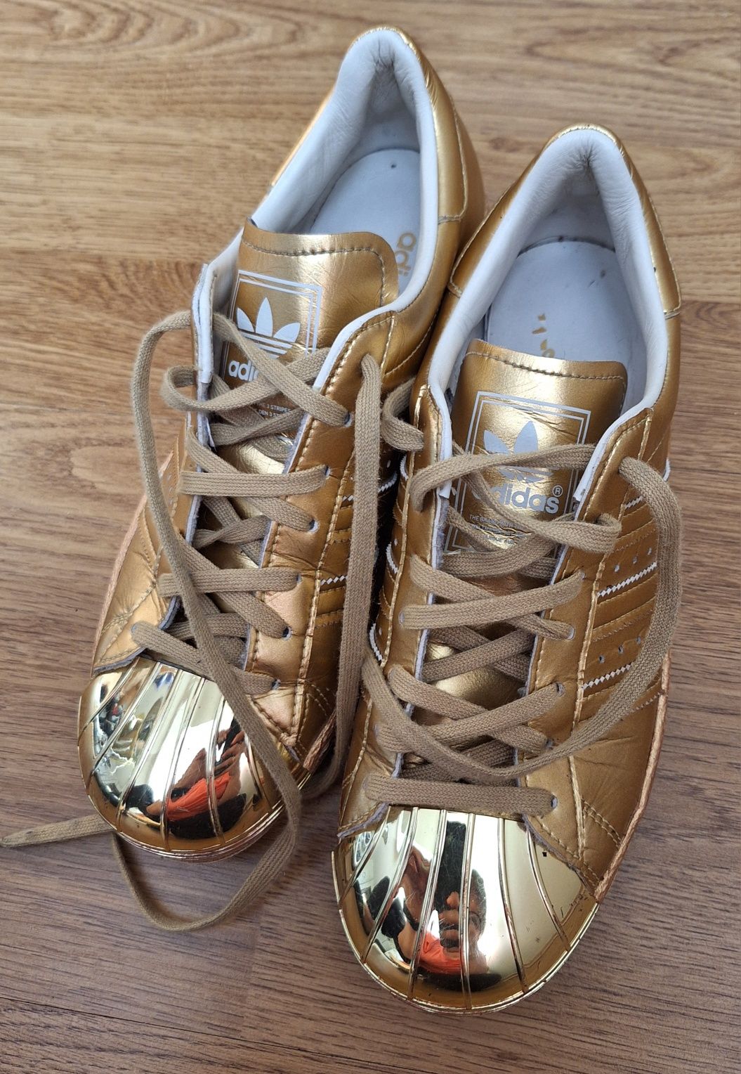 Adidas Supetstar 80s Gold Metallic r.36 2/3- 23cm