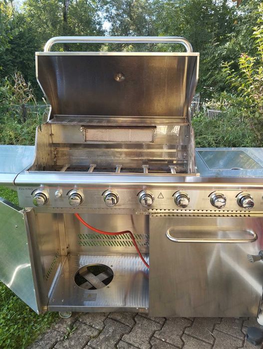 МАКСИМАЛЬНА КОМПЛЕКТАЦІЯ, газовий гриль , нержавіюча сталь,