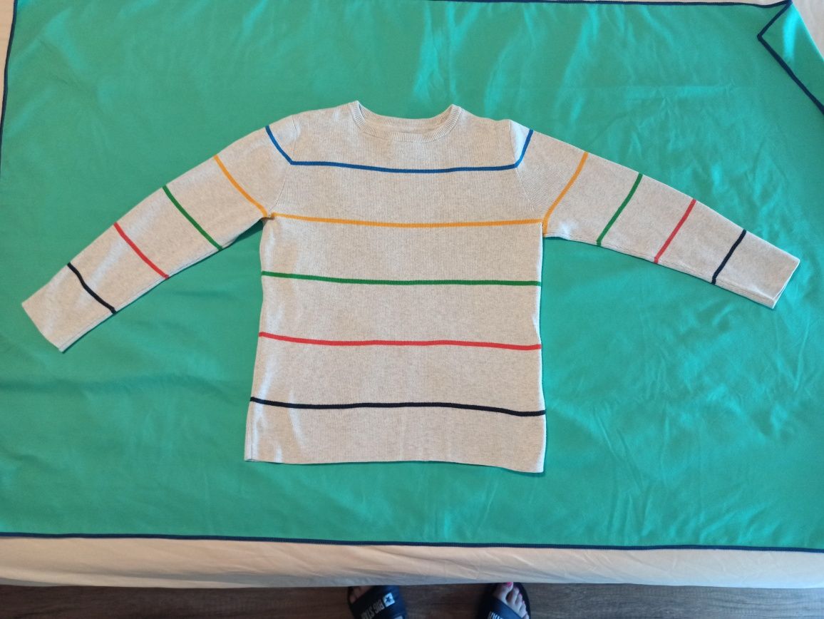Szary swetr sweter dla chłopca C&A roz. 128