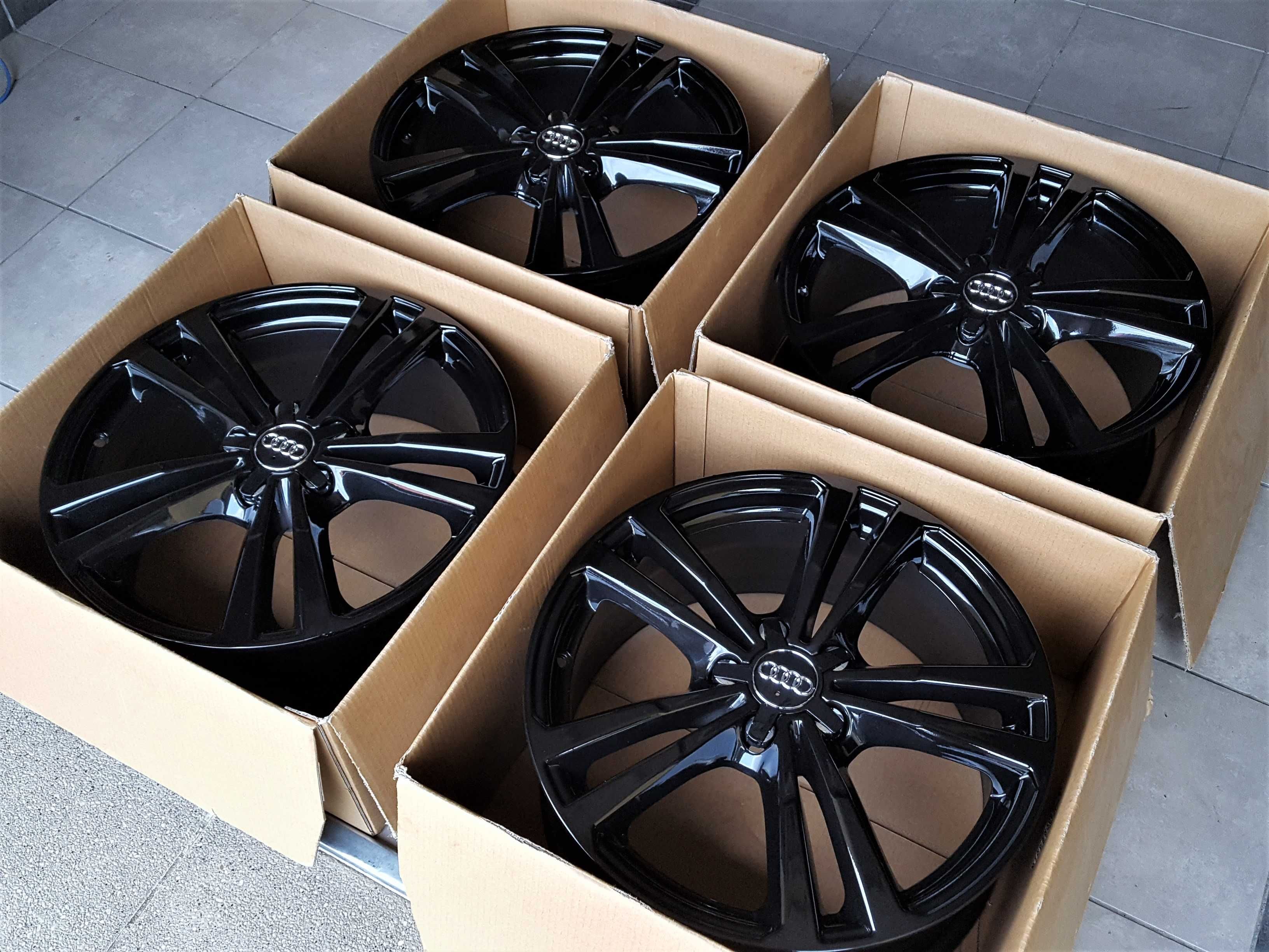Alufelgi 18 5x112 Audi A3 8P 8V A4 B6 B7 A6 C5 C6 Q2 Q3 8V0 Czarne 47#