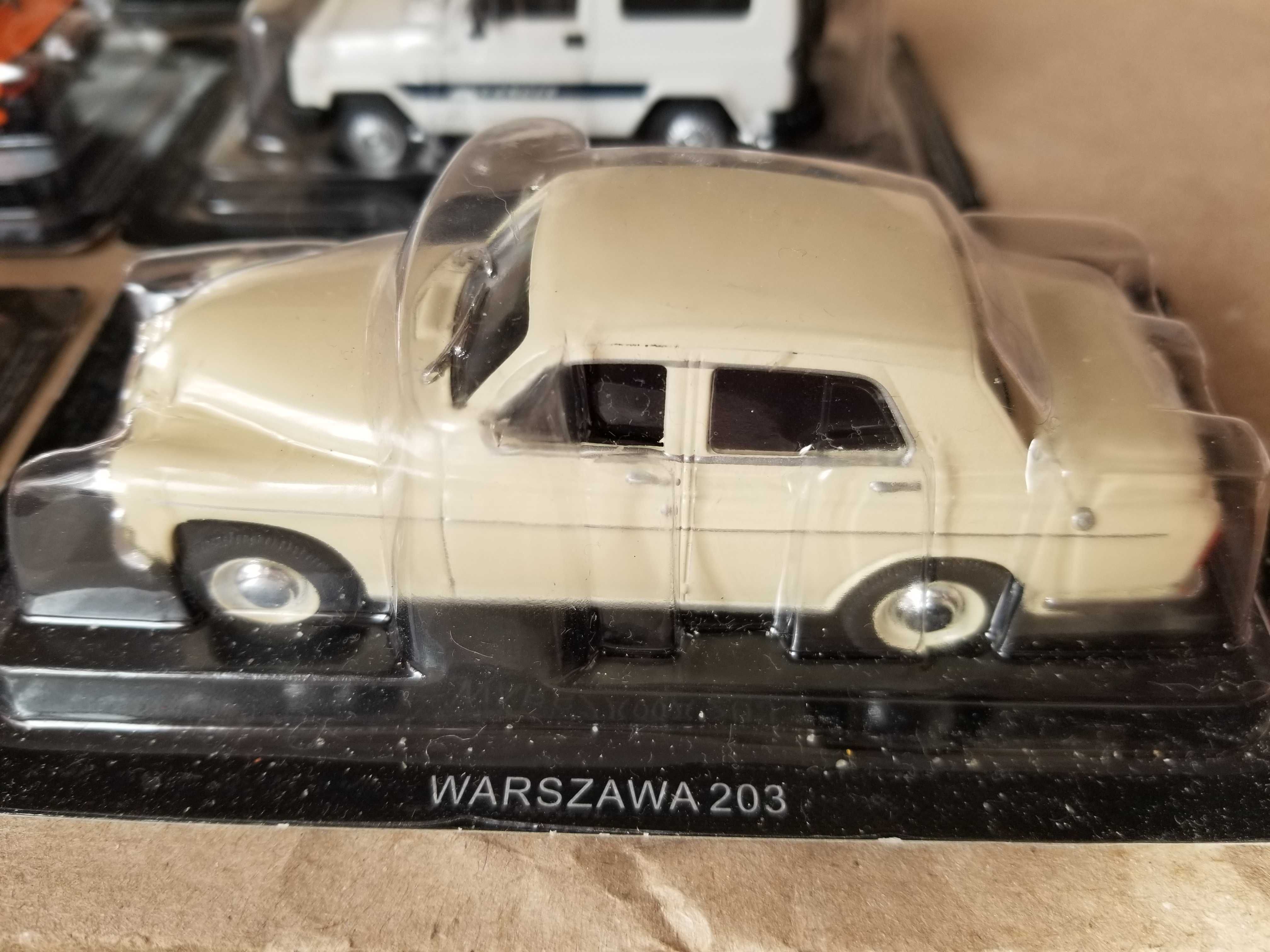 WARSZAWA 203, TRABANT 601, FSO, TATRA 603, TARPAN 237, автокам 1:43