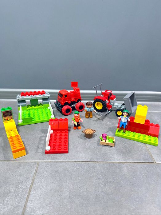 Игровой, детский набор Playmobil LEGO (Ферма, трактор); конструктор