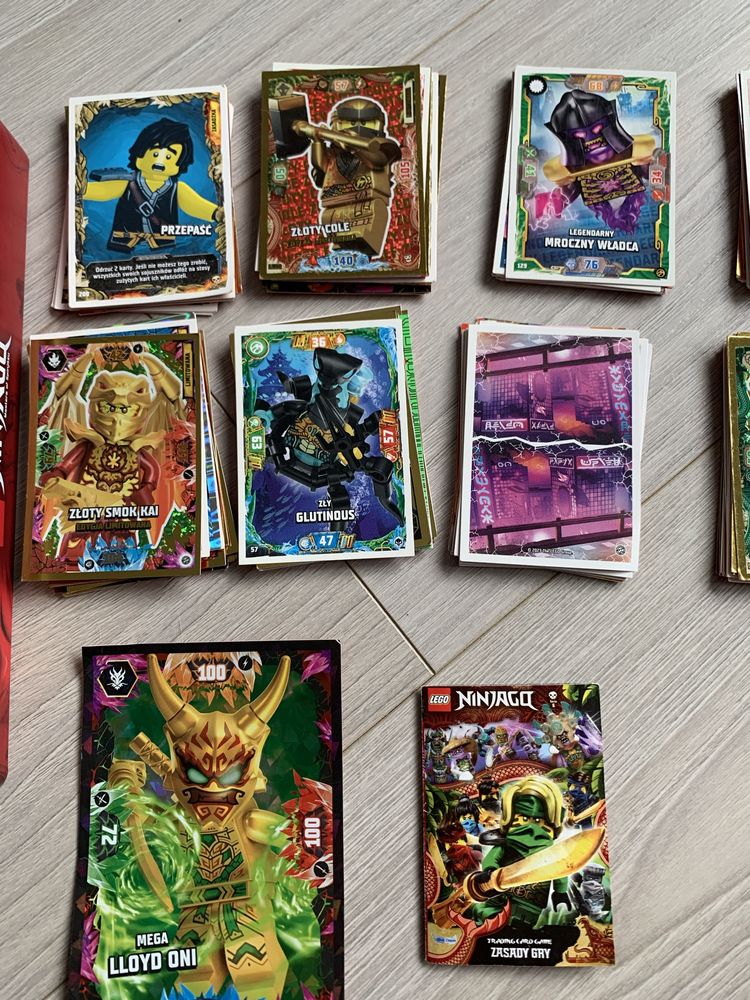 Karty lego Ninjago 98 szt Puszka