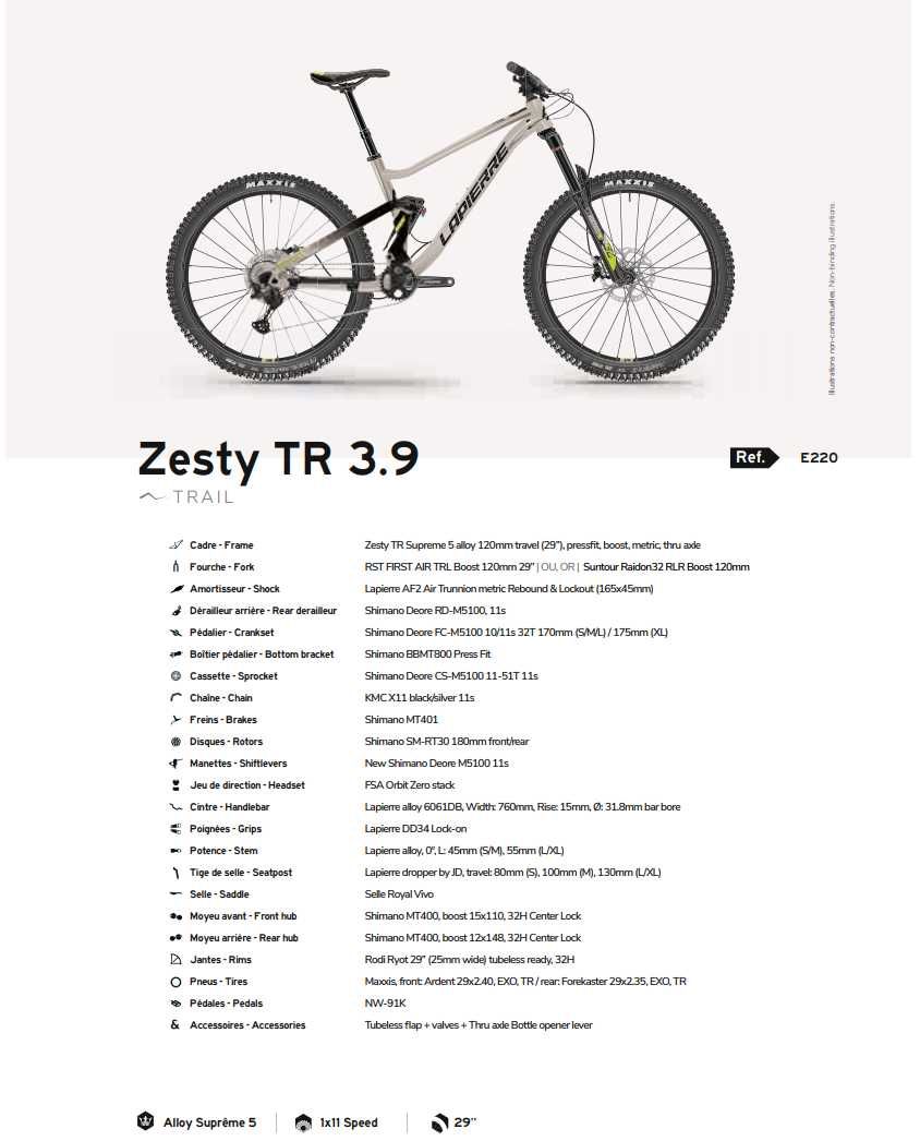 Rower full Lapierre Zesty TR 3.9