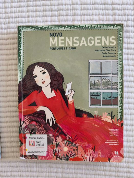 Vendo livro de português "Mensagens" c/ caderno de atividades, Texto