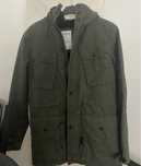 Parka verde para homem