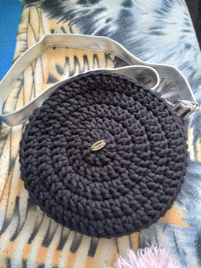 Torebka ze sznurka handmade
