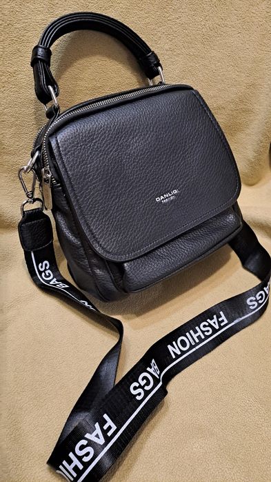 Сумочка -рюкзак (крос-боді)шкіряний