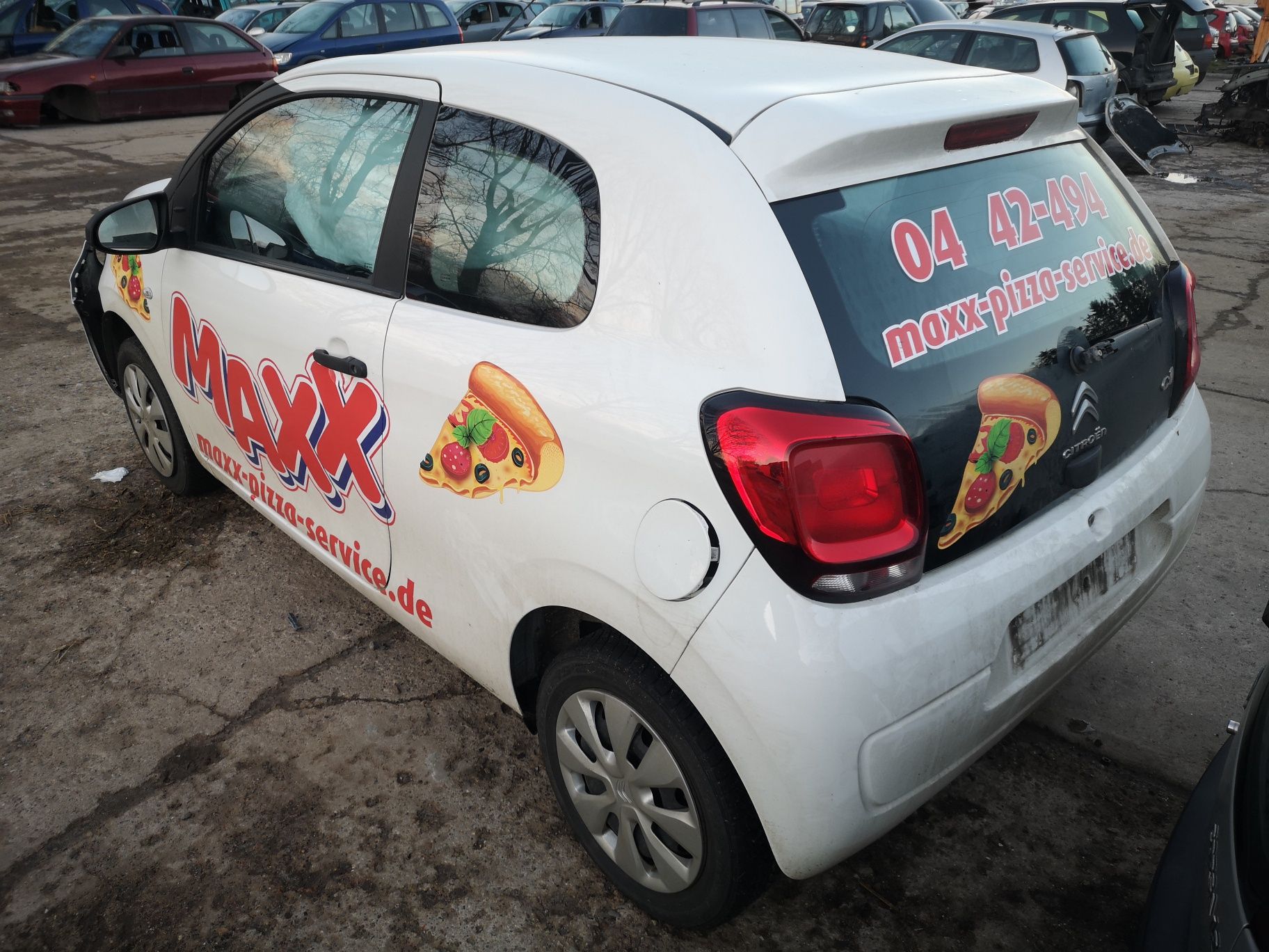 Citroen C1 zderzak tył tylny ślizg ćwiartka błotnik pas tylny  14->