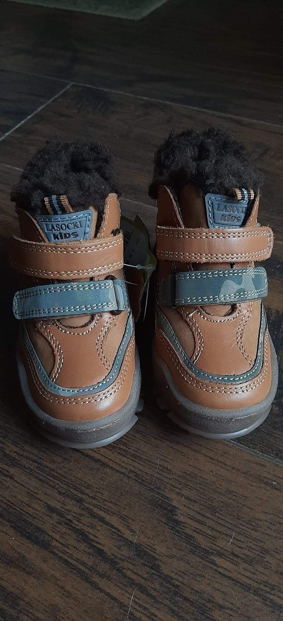 Buty zimowe dziecięce ze skóry