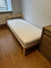 Łóżka jednoosobowe 90x200 Neiden IKEA z materacem Asvang IKEA 3 kpl.