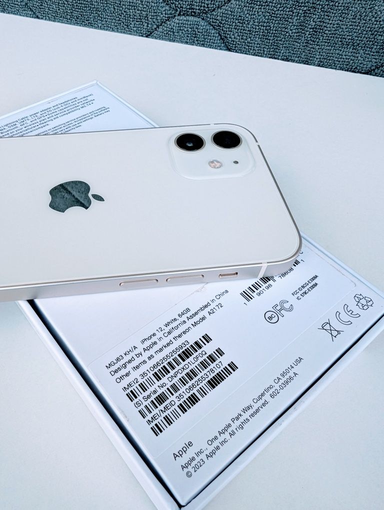 Новий! Iphone 12 64gb White Акб-100% Neverlock Open box