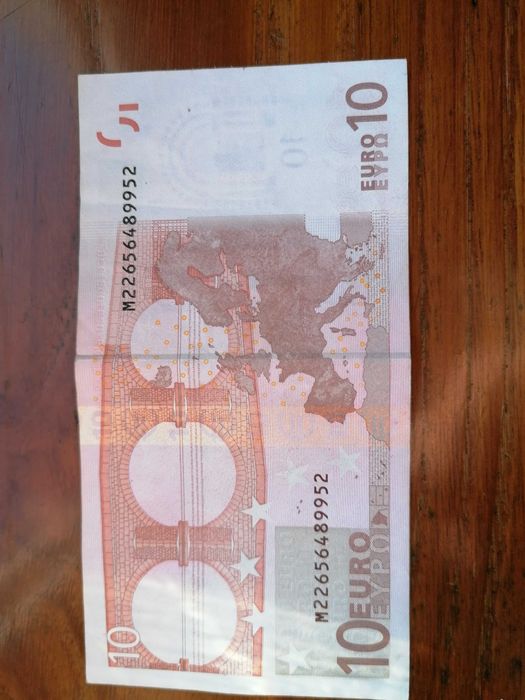 Nota de 10 euros da primeira série