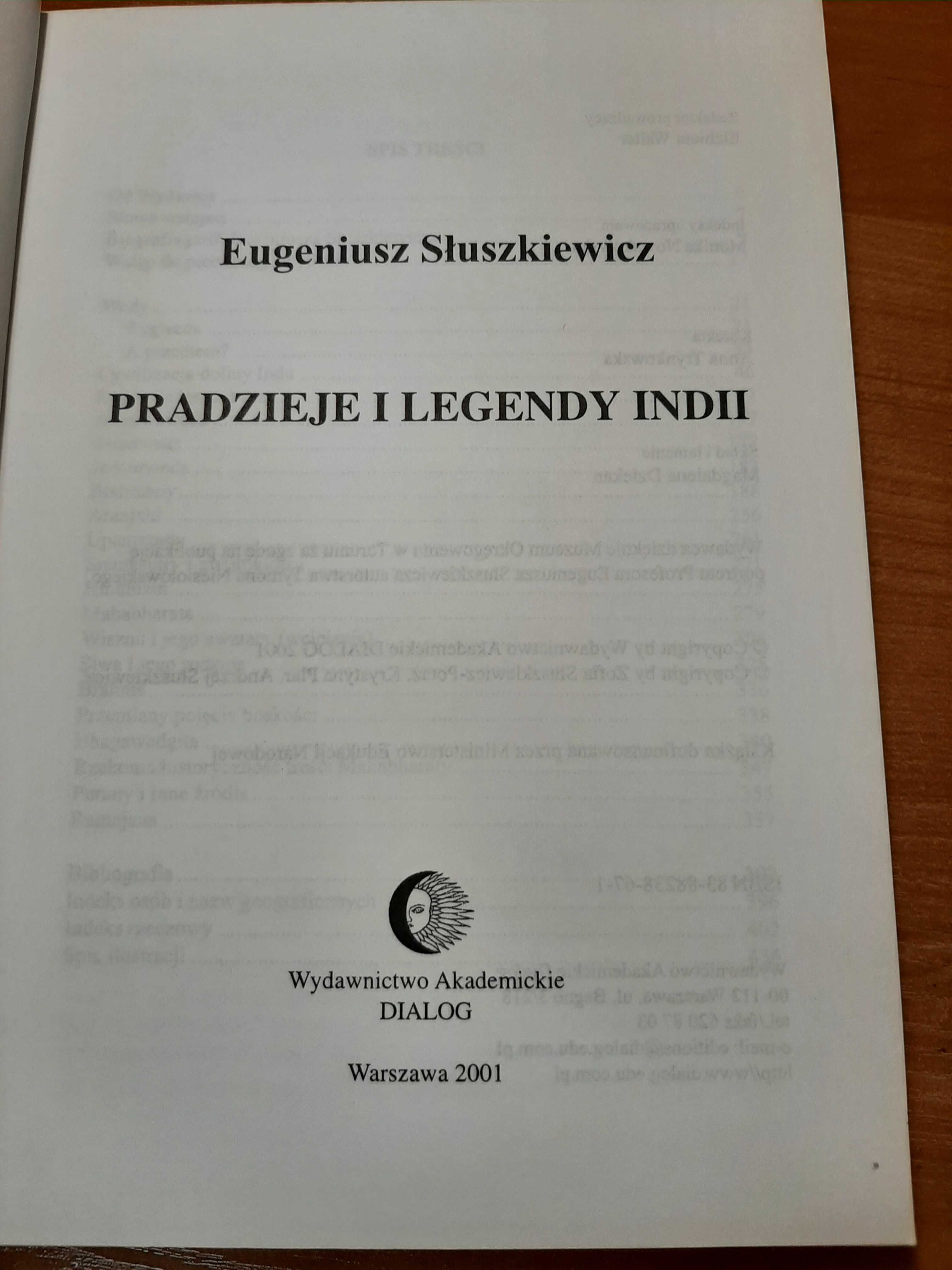 Eugeniusz Słuszkiewicz Pradzieje i legendy Indii