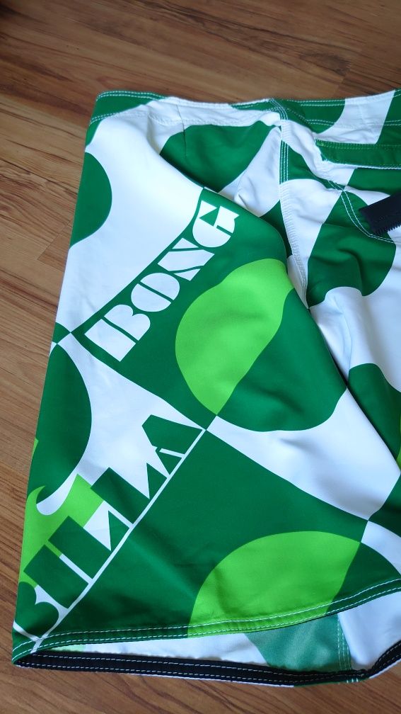 Billabong szorty męskie 36 pływackie spodenki zielone białe y2k