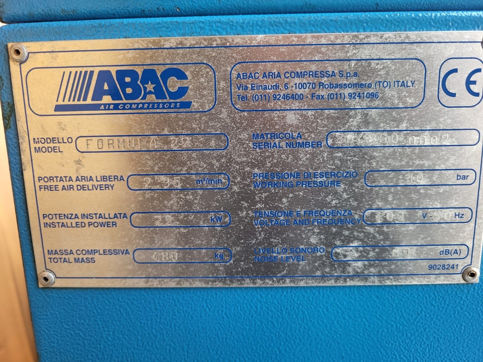 Kompresor śrubowy ABAC
