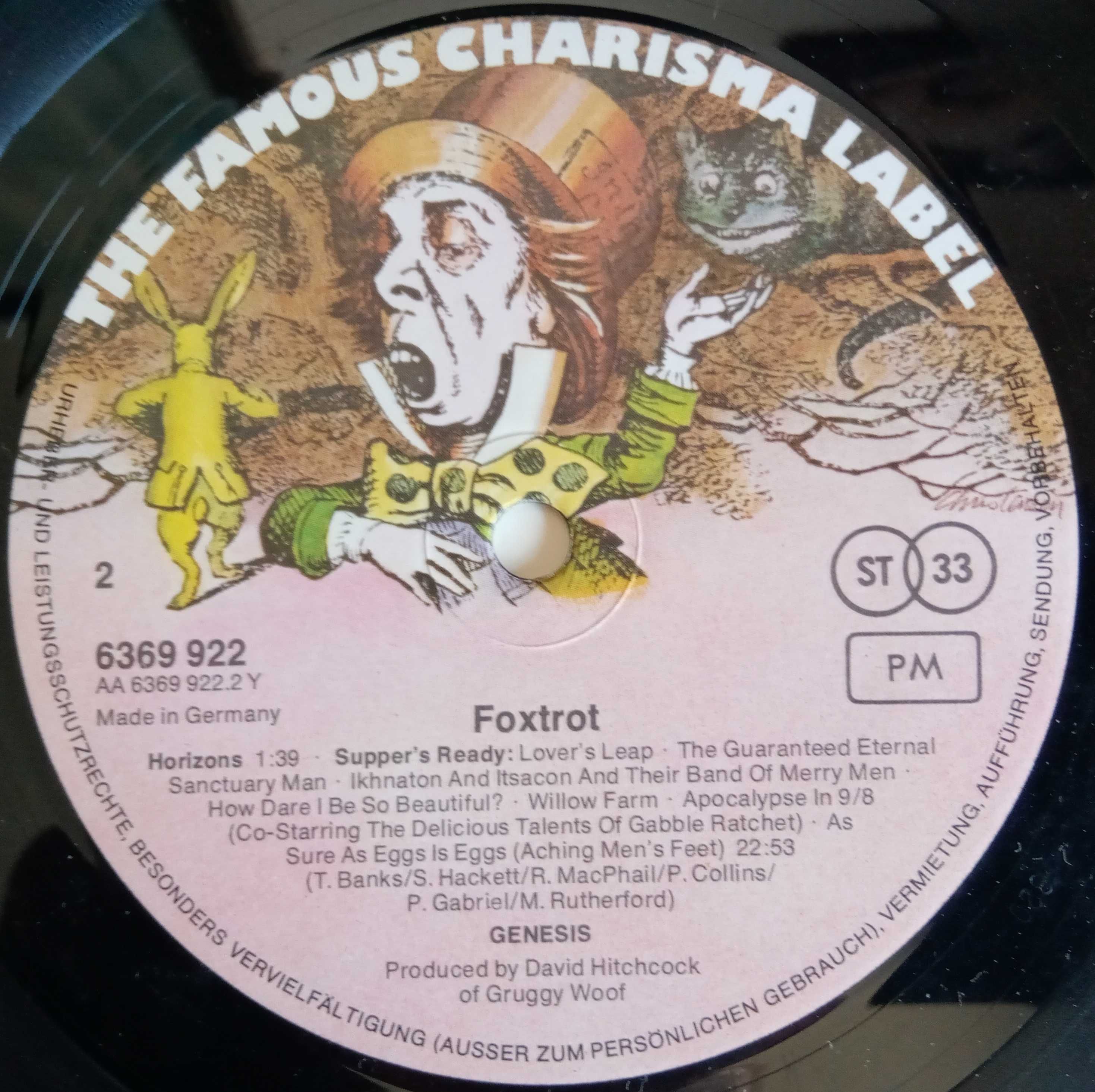 Genesis	- - - - -	Foxtrot	- - - - -	LP