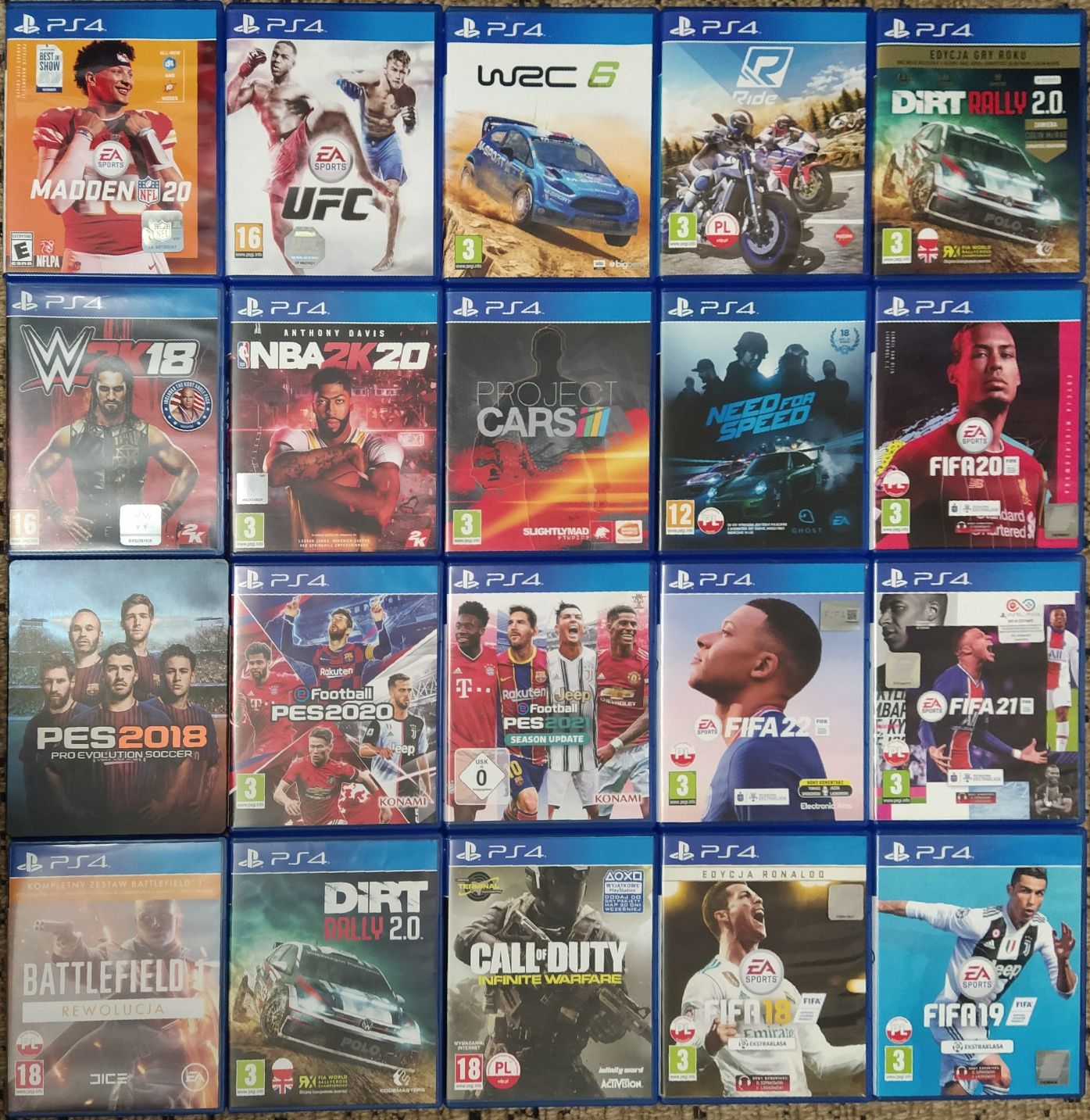 Gry na PS4 + PS5 + PS3 Wysyłka Olx CZYTAJ OPIS Świetne Tytuły Xbox 360