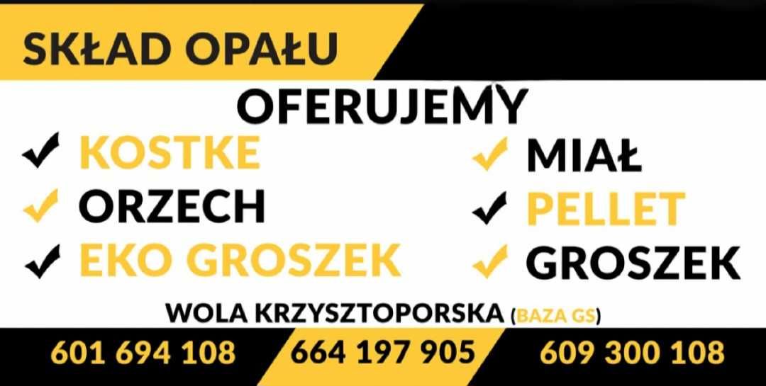 Skład opału kostka,orzech,ekogroszek,pellet