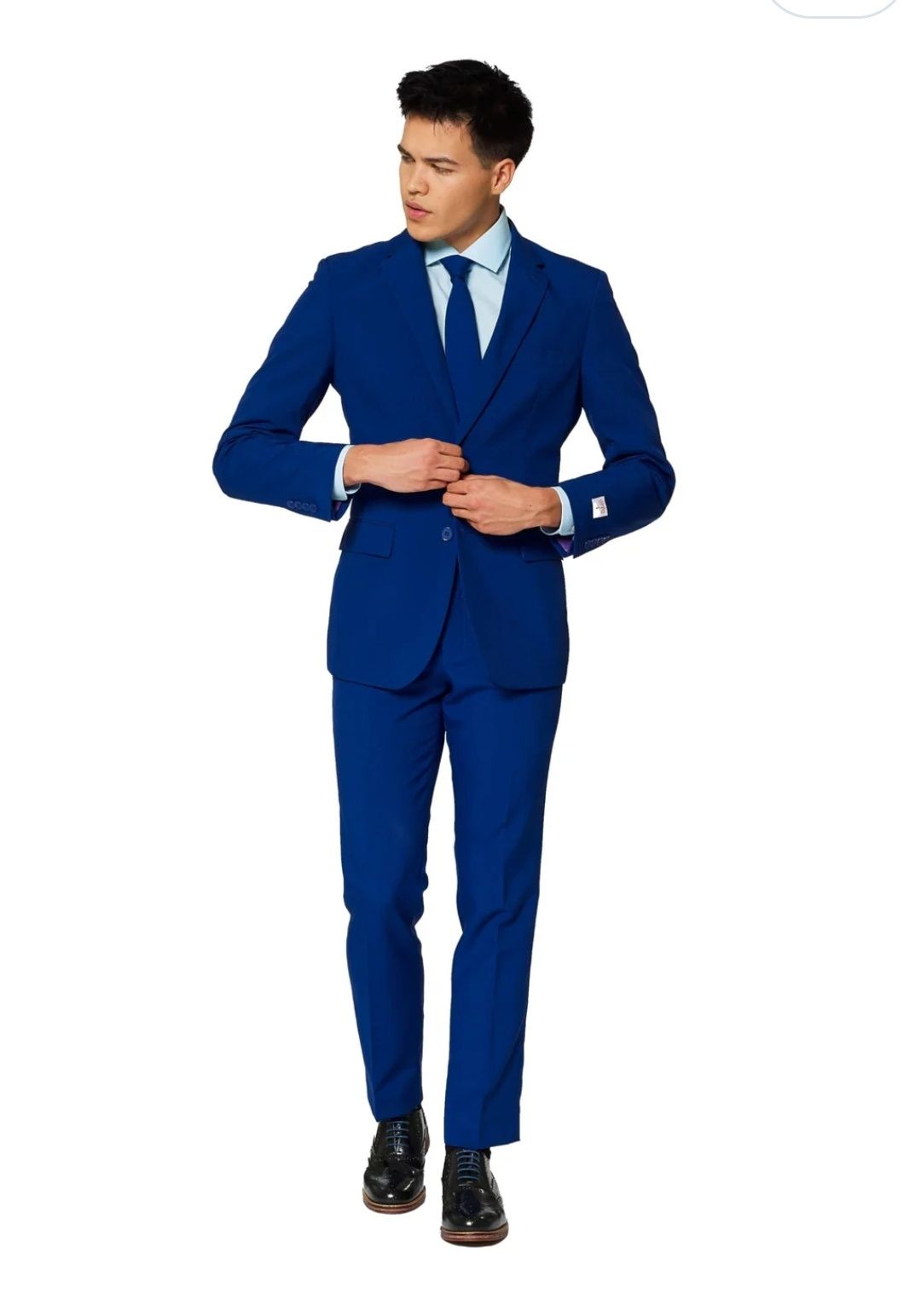 OppoSuits M /50  Modne, imprezowe garnitury męskie w jednolitym kolorz