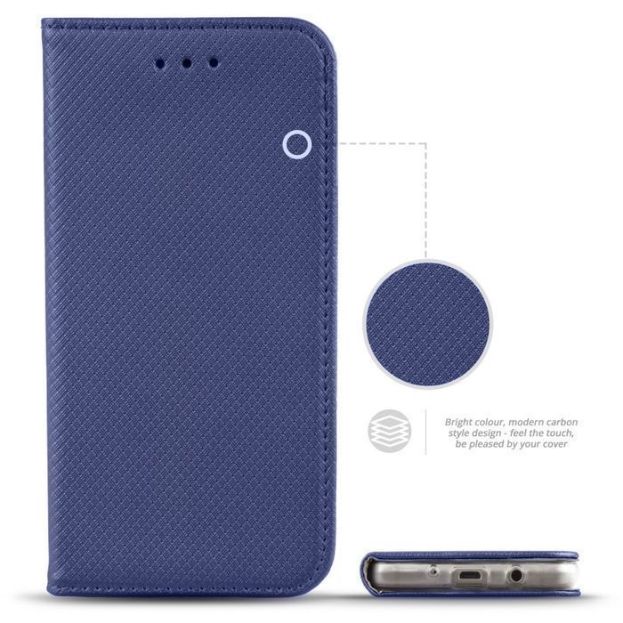 Etui Z Klapką Pokrowiec Magnet Do Samsung J5 2017 Granatowy