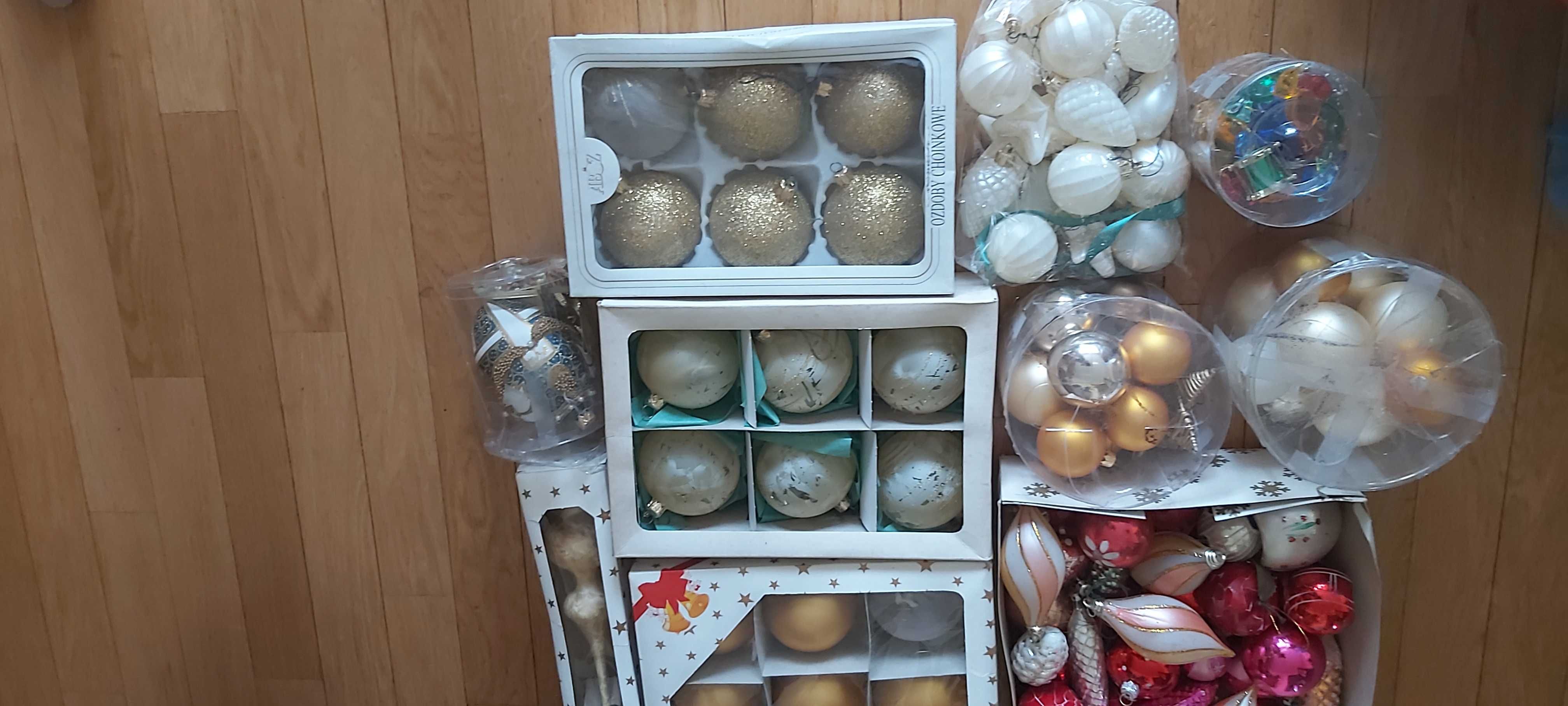 Bombki świąteczne duży zestaw