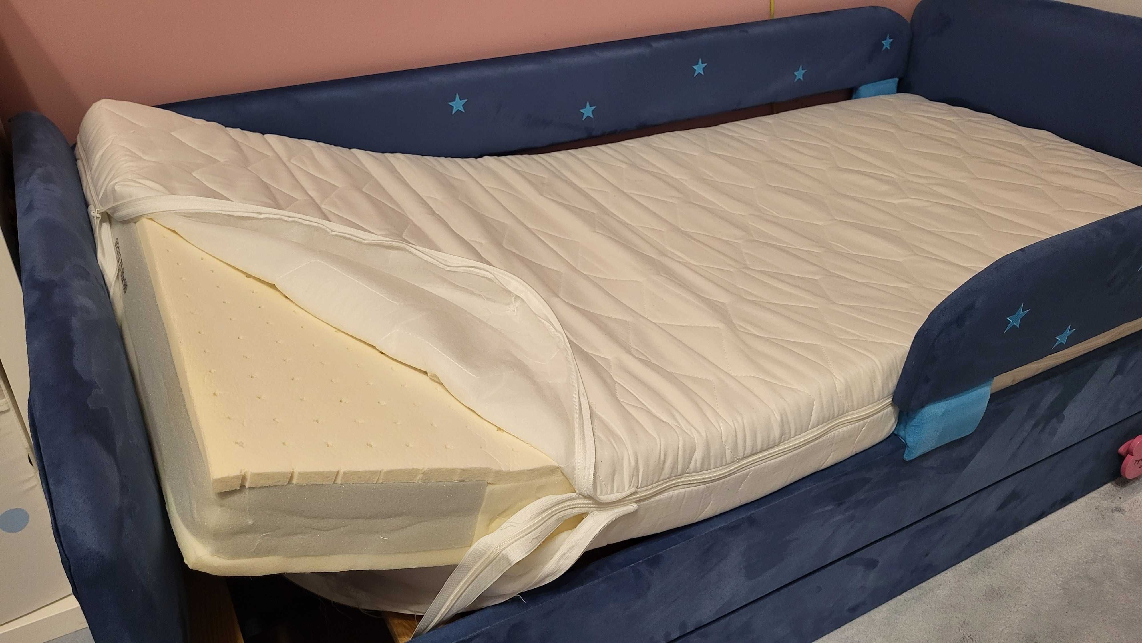 łóżko dziecięce tapicerowane 165x85 cm