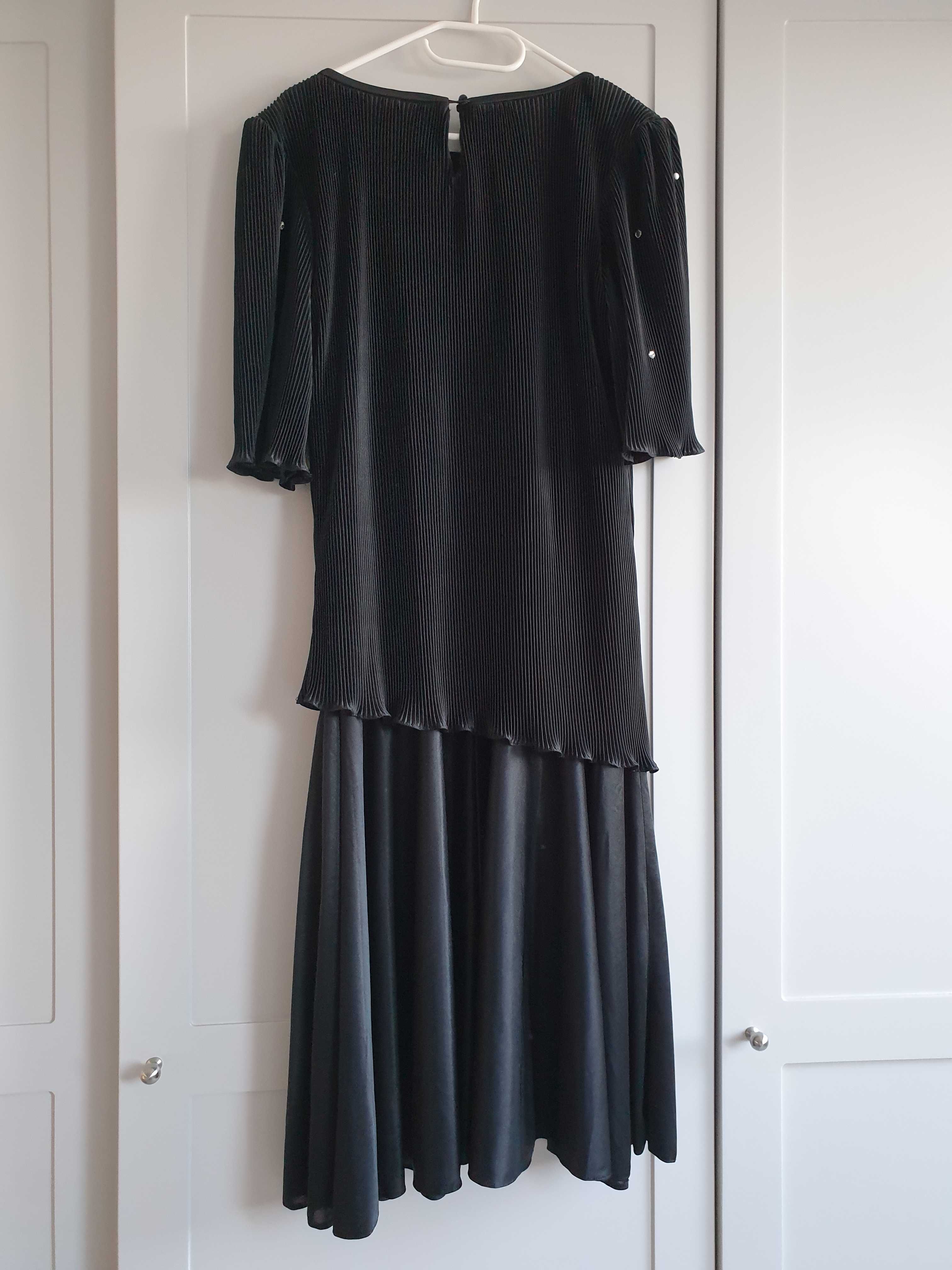 Czarna sukienka w stylu lat 20-tych retro vintage Classic  44 46