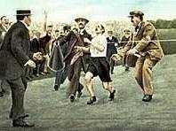 Jornal - chapa de impressão antiga - Jogos Olímpicos 1908 - Atletismo