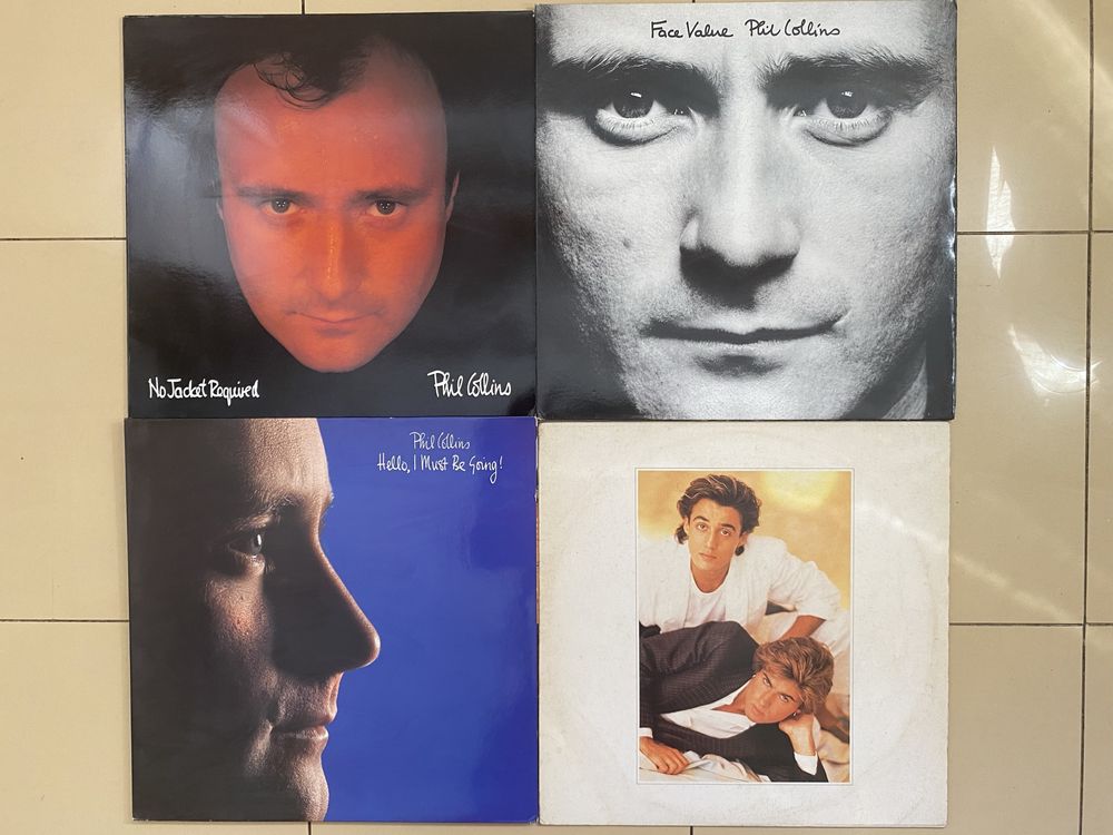 Discos de vinil Phil Collins e Wham