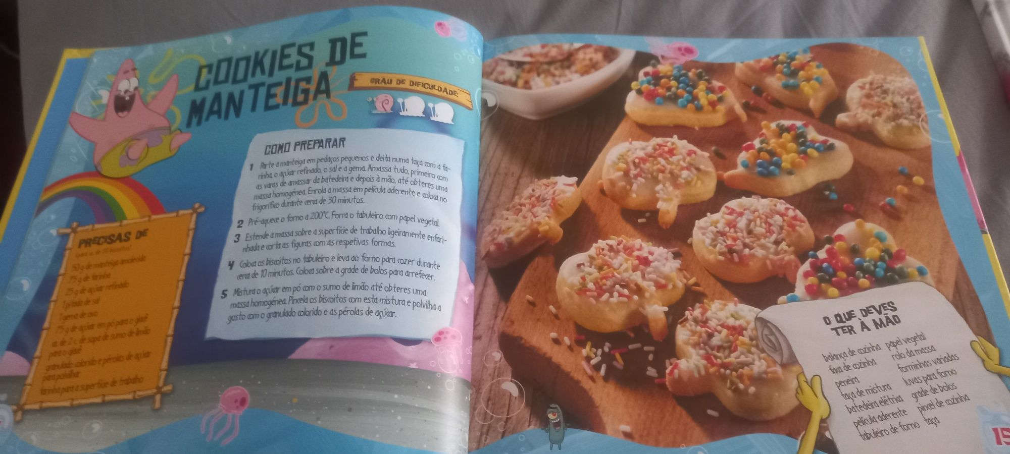 Livro receitas Sponge Bob