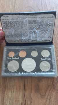 Conjunto de moedas proof Nova Zelândia 1977