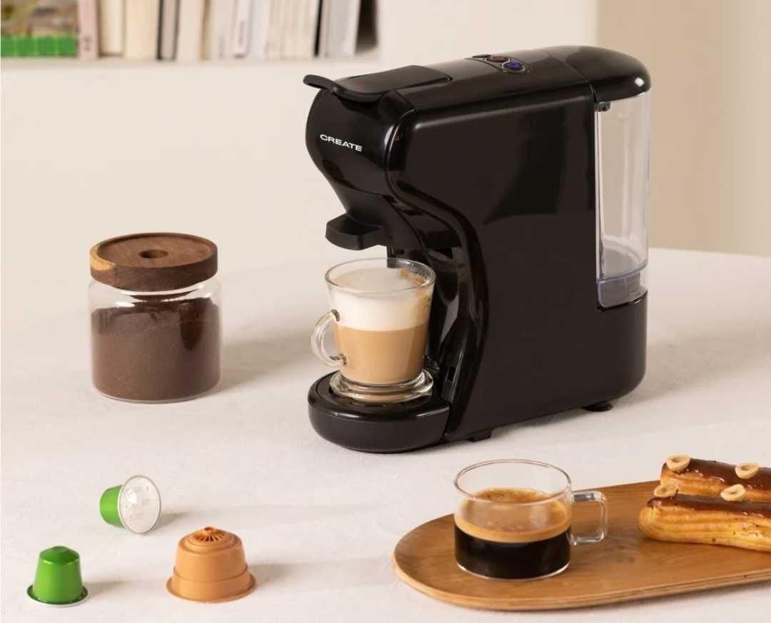 Máquina de café em pó e cápsulas Dolce Gusto, Nespresso e Starbucks