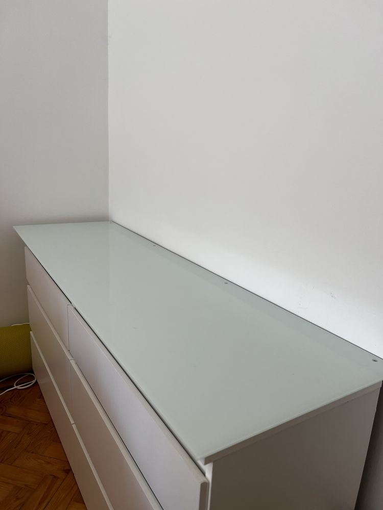 Tampo de Vidro MALM IKEA