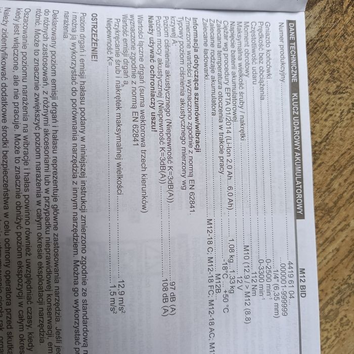 Milwaukee M12 BID Kluczyk udarowy Impakt Nowy Europa